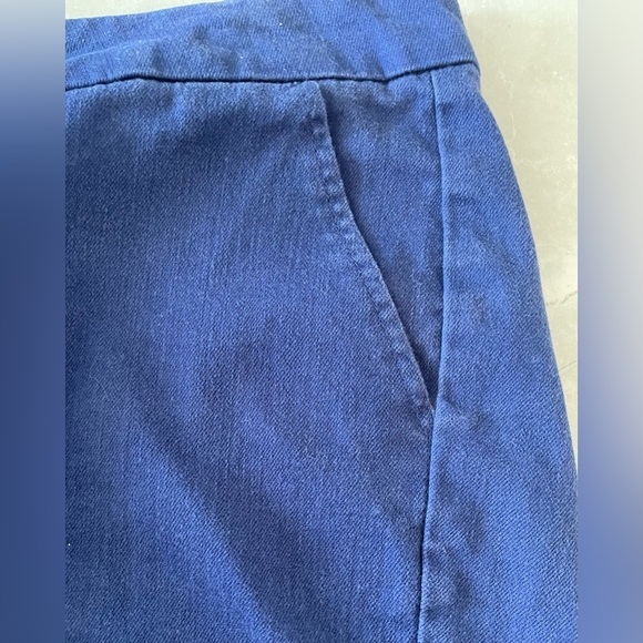 Blue Rain Women's Scallop Hem Shorts Mid Rise Chino Royal Blue Size medium - Picture 3 of 6